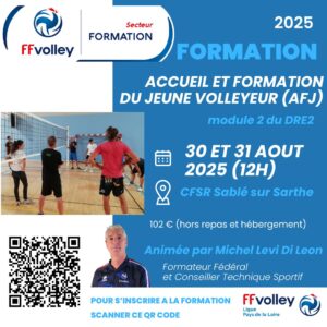 Formation Volley 2025 Accueil et Formation Jeune Volleyeur