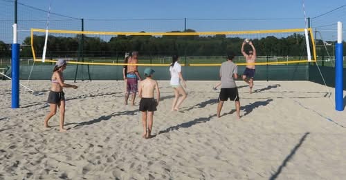 Inauguration terrain beach volley sablé sur sarthe