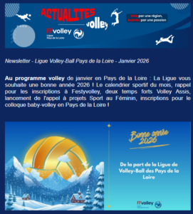 actualités volley pays de la loire janvier 2026