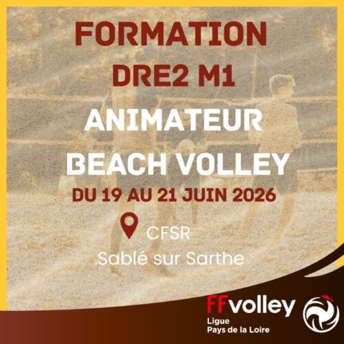 Formation Animateur Beach Volley Pays de la Loire