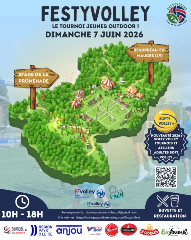 affiche festyvolley 2026 beaupreau en mauges