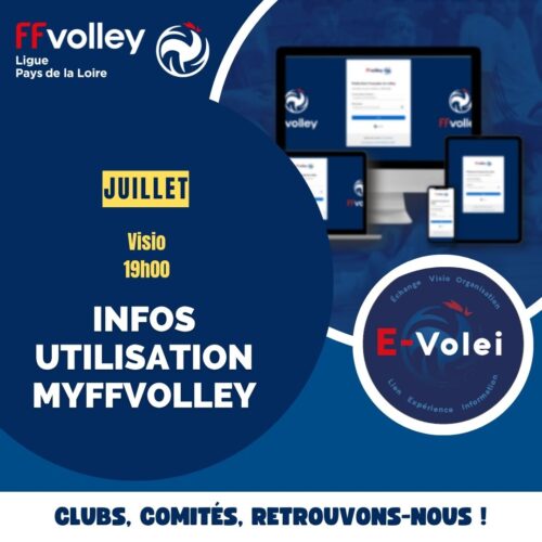 Visio Dirigeants Volley My FFVolley Pays de la Loire