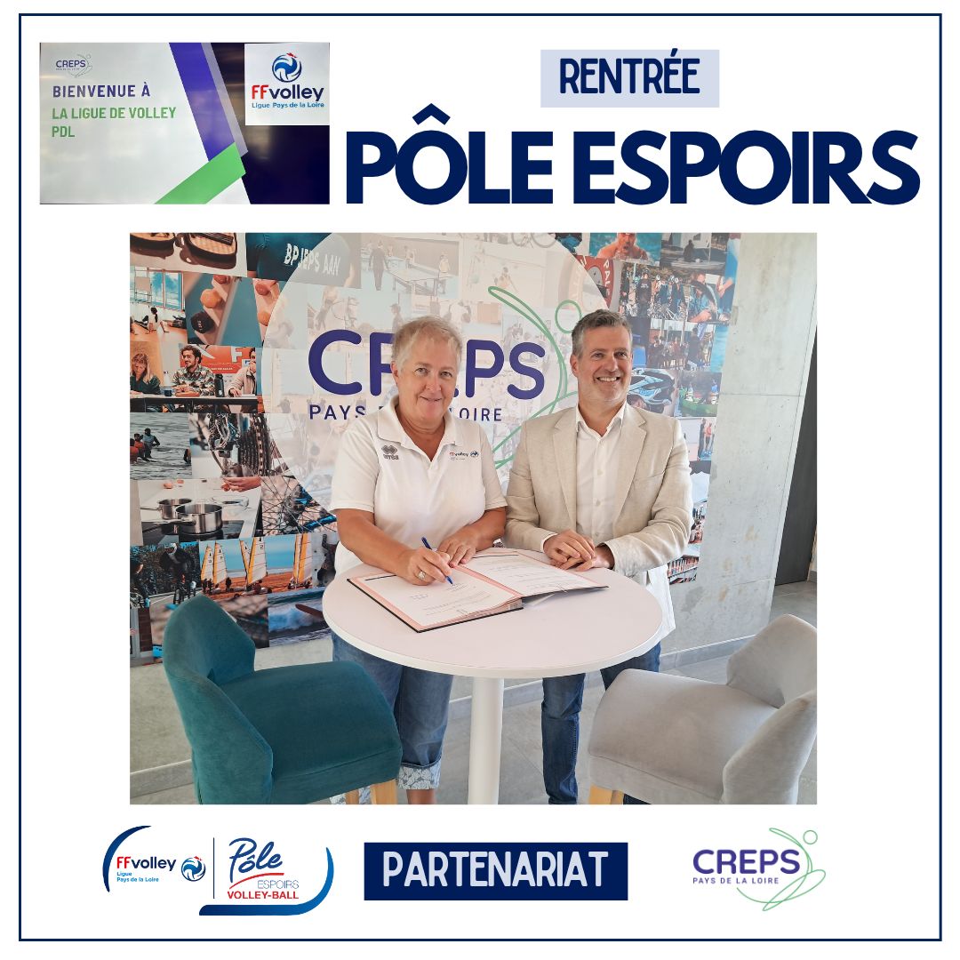 Partenariat CREPS Ligue Volley Pays de la Loire Pole